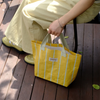 Original Stripe PP Woven Lunch Tote Bag
