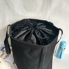 Black Canvas Waterproof Oxford Drawstring Tote Bag