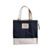 Japanese-Style Color-Block Insulated Lunch Tote Bag