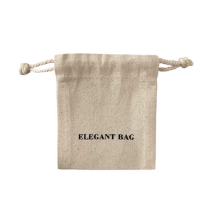 Custom Logo Linen Cotton Drawstring Pouch