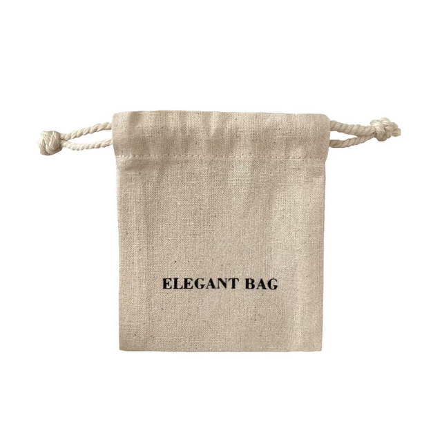 Custom Logo Linen Cotton Drawstring Pouch