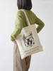 12oz Cotton Canvas Dog Print Tote Bag