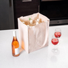 Six Bottle Organic Cotton Canvas Wine Tote Bag