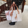 Giraffe Animal Print Waterproof Woven Grocery Bag