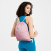 Drawstring Backpack with Slidable Shoulder Pads