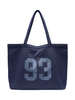 Woman Number Print Large Commuter Canvas Tote Bag