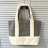 Autumn Winter Fleece Patchwork Canvas Tote