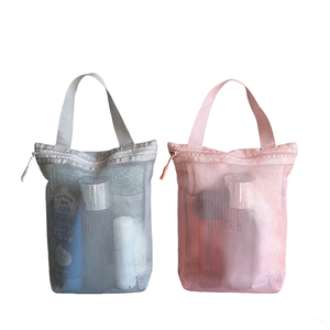 Transparente, schnell trocknende Kultur-Reisetasche aus Mesh