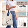 Strandtasche aus geh&auml;keltem Netzstoff mit Monogramm