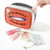 Embroidery Sardine Can Creative Japanese Style Cosmetic Pouch