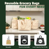 Reusable Grocery Bags With Sides With Bottom