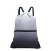 Drawstring Backpack Gym Sack with Zipper Pocket