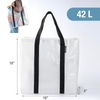 Heavy Duty Foldable Storage Tote with Transparent Window