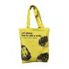 Yellow Hedgehog Cartoon Canvas Tote Bag Cute