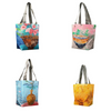 Chinese Art Print rPET Waterproof Tote Bag