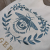 Premium Embroidered Bee Canvas Tote Bag