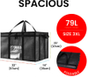 3XL Large Capacity Insulated Delivery Cooler Bag