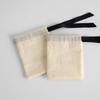 Natural Bamboo Cotton Drawstring Jewelry Pouch