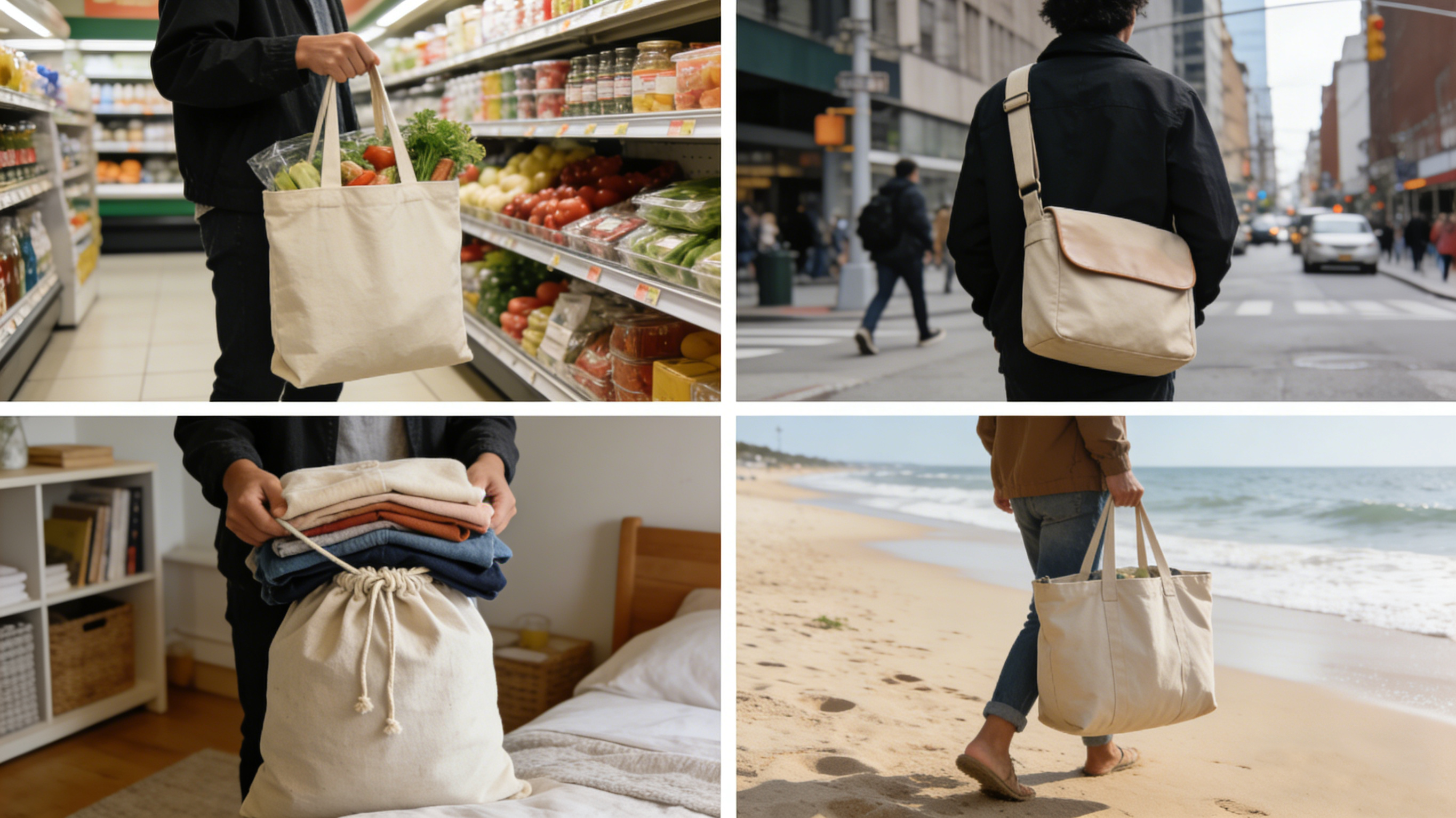 high-quality cotton canvas bags