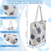 Large Seashell Canvas Beach Tote Bag