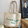 16oz Canvas Tote Bag with Zippered Pocket