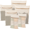 Cotton Mesh Laundry Bag with Sturdy Zipper