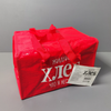 Red Laminated Woven Insulated Thermal Delivery Bag