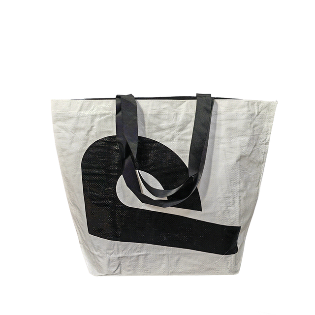 Oversized Graphic Waterproof Laminated Woven Tote Bag 