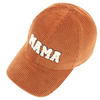 Verstellbare Baseballkappe aus Cord-Chenille mit 3D-Patch