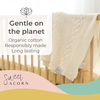 Gestrickte Babydecke aus Bio-Baumwolle